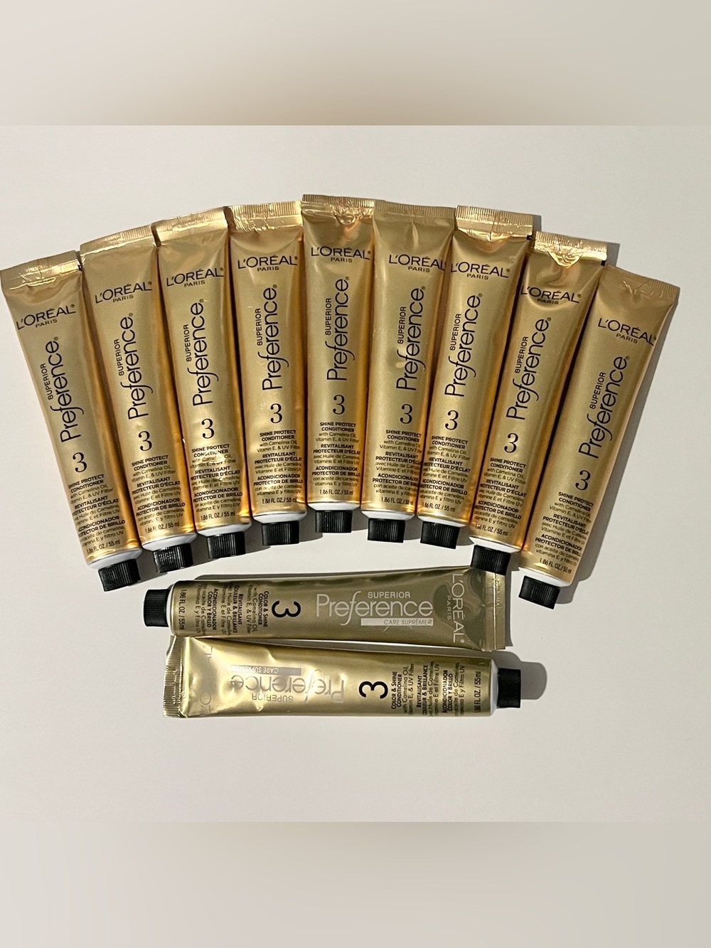 x11 Loreal Superior Preference Shine Protect & Color & Shine Conditioner Tubes